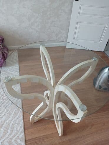 Mətbəx masası, Yeni, Şüşə, Yumru masa