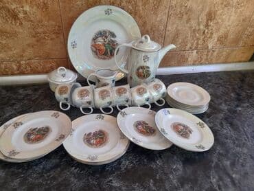Çay dəsti, Farfor, Madonna, 6 nəfərlik, Almaniya