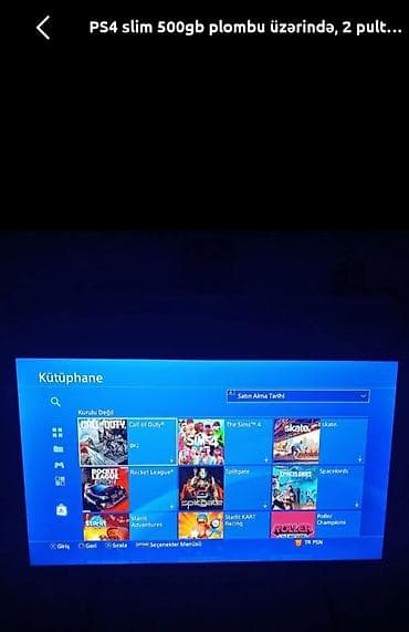 inqilab tv canli: PS4 Slim 500GB – 2 pult + 10 oyunlu hesab (mail-şifrə) Xüsusiyyətlər — 9