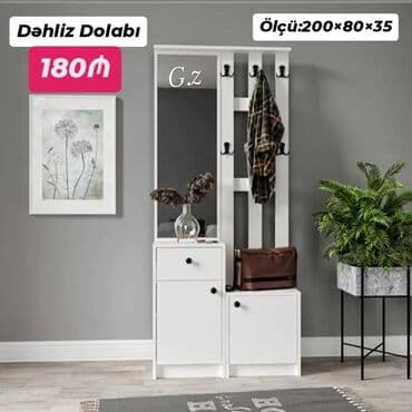 Açılan, 2 qapılı Düz dolab, Dəhliz dolabı