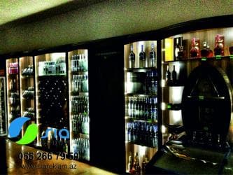 Şərab evi vitrin mebellərinin yığılması