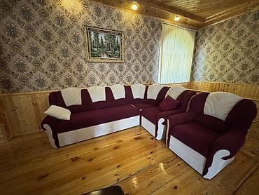 Mebel: Qonaq otağı üçün yumşaq mebel dəsti satılır. Dəst böyük L formalı künc — 1