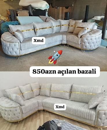 Künc divan, Açılan, Bazalı, Parça, Çatdırılma yoxdur