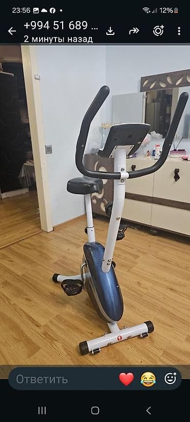 ninebot e2 pro: BodyFit stasionar velotrenajor - Kompakt, ev üçün uyğun kardio aparat — 2