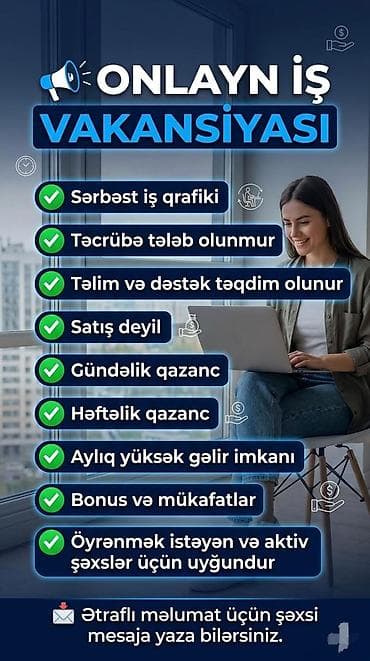 bakı masaj xidməti: Onlayn iş imkanı – vakansiya - Sərbəst iş qrafiki - Təcrübə tələb — 1