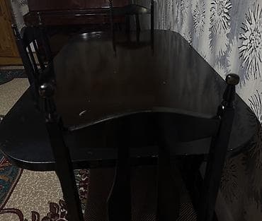 stullar islenmis: Mətbəx üçün, Açılmayan, Dördbucaq masa, 4 stul — 1