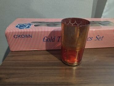 pon pon yumurtası: Stəkanlar, rəng - Narıncı, Şüşə, 6 ədədli dəst — 4