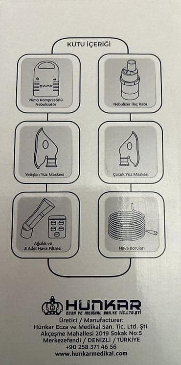 Termometrlər: Türkiyə istehsalı original nimo Nebulizatoru Nimo Kompressorlu — 2