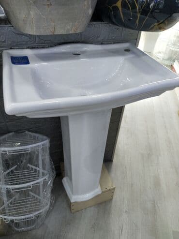 Ayaqlı hamam əl-üz yuma lavabı - Material: yüksək keyfiyyətli