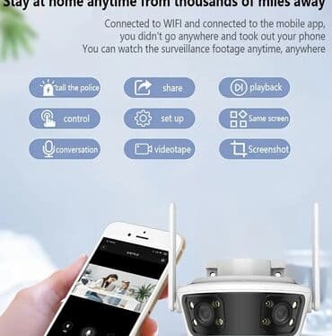 360 derece kamera: Wi-Fi PTZ Kamera 360°FHD Original iCom365 Brendi 360° PTZ kamera -4MP — 10