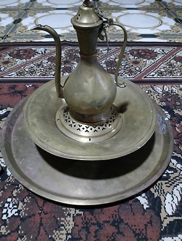 отдам даром баку: Чайный набор, цвет - Желтый, Металл — 4