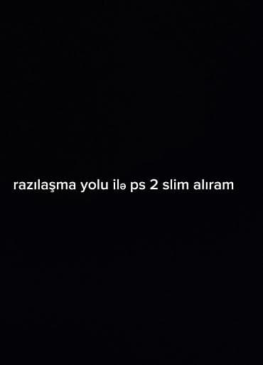 Xidmət: PS2 Slim alışı Mətn üzrə məlumat: “razılaşma yolu ilə PS 2