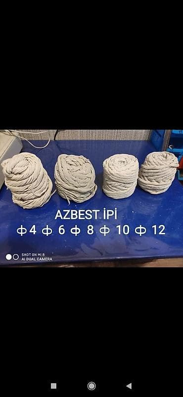 daş yunu satışı: Azbest ioler topdan satış azbest ip yanmayan ipdir esases çoc vaxt — 1