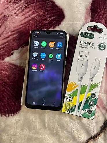 telefonların satisi: Samsung Galaxy A30, rəng - Qara, Barmaq izi — 2