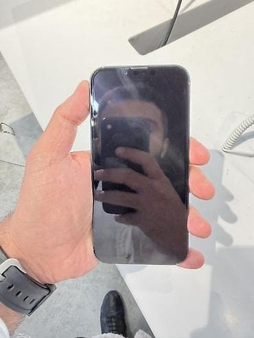 iphone 12 bakida: 13 128 gb MIDNIGHT orginal karobka ve kabel verilecek, telefon — 1