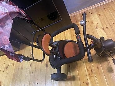 partalar: Uşaq üçtəkərli velosipedi – valideyn idarəetməli model - Üçtəkərli — 1