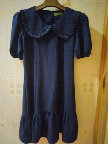 детские платья с длинным рукавом: Повседневное платье, Мини, L — 1