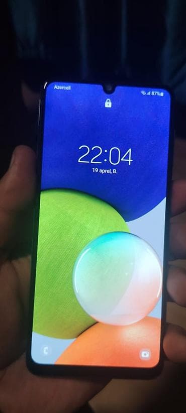 samsung adapter original: Samsung Galaxy A22, 64 GB, rəng - Ağ, Barmaq izi — 2