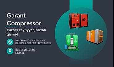 Biz Garant kompressor olaraq Siz əziz müştərilərimizə ən keyfiyyetli