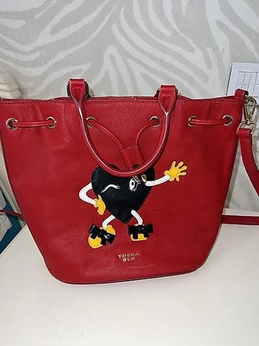 Tosca Blu qadın çantası - Rəng: parlaq qırmızı - Material: saffiano