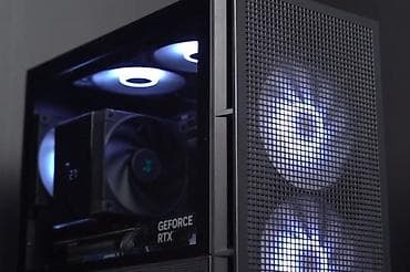 komputer plata: DeepCool ventilyatorlar komplekt (3 ədəd) + RGB hаb plata üstündə — 1