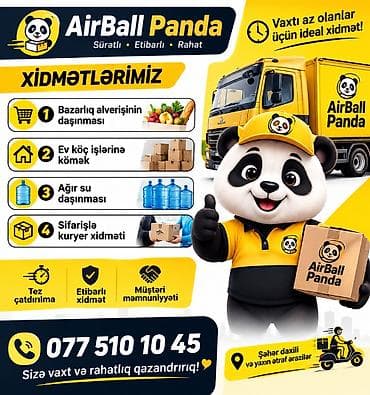 AirBall Panda – sürətli, etibarlı və rahat daşınma xidməti Xidmətlər