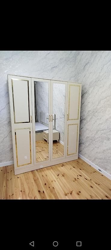 Yeni, 4 qapılı, Güzgülü, Bej, Digər material, Açılan, Düz dolab lalafo.az -da Yeni, 4 qapılı, Güzgülü, Bej, Digər material, Açılan, Düz dolab
