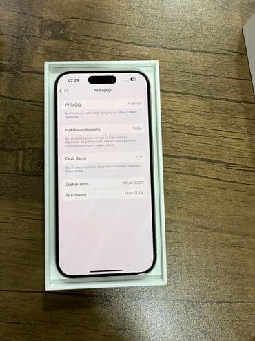 iphone 15 pro max replika fiyat: IPhone 15 Pro, 128 GB, White Titanium, Zəmanət — 2