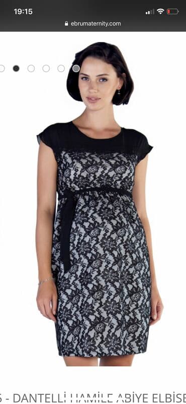 vecerni donlar: Hamile ucun don. Ustu gupur, L olcu ziyafet paltari. Baha alinib — 3