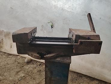 ucuz tekstil: Ağır tip dəzgah qısqacı (sayıqcı/vice) - Material: tökmə metal, güclü — 4