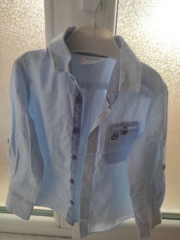 детская рубашка под запонки: Рубашка, Для мальчиков, 2 - 3 года — 1