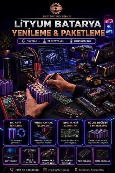 yuk: Xidmət: Lityum batareya yeniləmə və paketləmə • Təhlükəsiz, peşəkar — 1