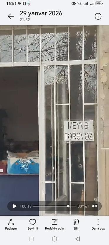 topdan baliq satisi: Meyvə-tərəvəz mağazası xidmətləri - Gündəlik təzə meyvə və tərəvəz — 1