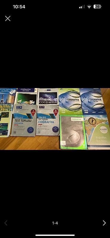 Coğrafiya üzrə hazırlıq üçün kitab və test topluları dəsti Məzmun: -