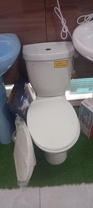 mini drel satilir: İkiqat dəst WC kompakti – keramik gövdə və üst su çəni ilə — 1