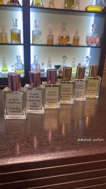 Личные вещи: Alışah Parfum uniseks nişanlı ətirlərin seçimi - Şüşə flakonlarda — 1