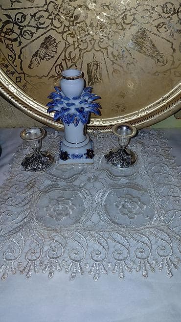 Dekorativ masa aksesuarları dəsti Tərkib: - Ağ-çəhrayı tonlarda
