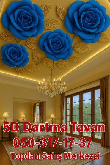 фото обои: 5D dartma tavan – interyerinizə dərinlik və həcm qatan dekorativ tavan — 3
