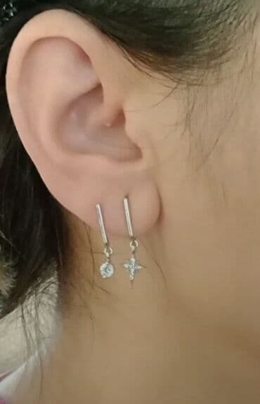 gümüşün qramı qiyməti 2022: Sırğa, Gümüş, Pulsuz çatdırılma — 4