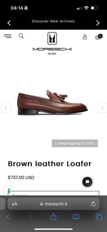 zamuş ayaqqabılar: Möhtəşəm Moreschi brand loafers. İtaliya, əl işi. Təmiz dəri. Təzə — 8