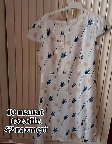 Məhsul: Qadın geyimləri – 42 ölçü 1) Ağ çiçək naxışlı don - Brend lalafo.az -da Məhsul: Qadın geyimləri – 42 ölçü 1) Ağ çiçək naxışlı don - Brend