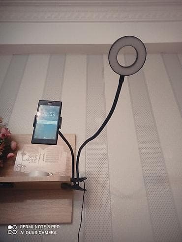 usb ventilyator: Telefon üçün halqa işıqlı stolüstü/qısqaclı tutacaq.İstifadə — 1