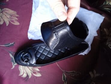 женские колье: Балетки, Размер: 40.5, цвет - Черный, Новый — 4