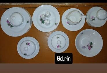 Nahar dəsti, rəng - Ağ, Farfor