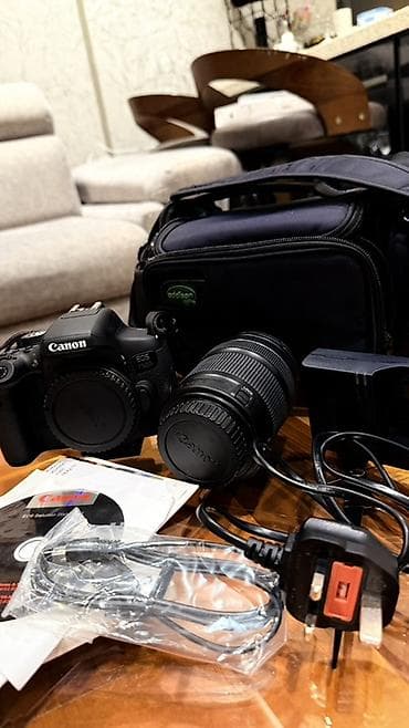 Foto və videokameralar: Canon EOS 750D DSLR fotoaparat dəsti Məhsul tərkibi:Cantada bu — 5