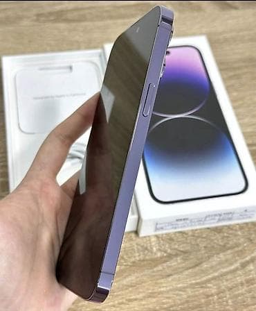 iphone 15 pro 128: IPhone 14 Pro, 256 GB, Deep Purple, Zəmanət, Simsiz şarj, Face ID — 2