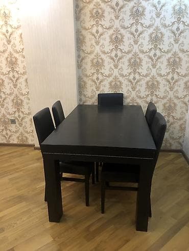 bag evi ucun stol stul: Qonağ otağı üçün dəst mebellər.Uqlavoy divan,açılan stol və stulları — 6