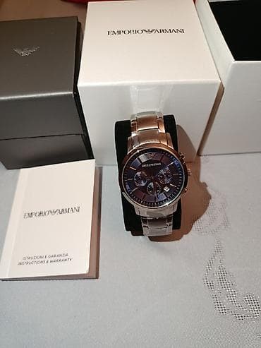 Salam Emporio Armani original qol saatı satılır. Model: AR2448. Saat — 1