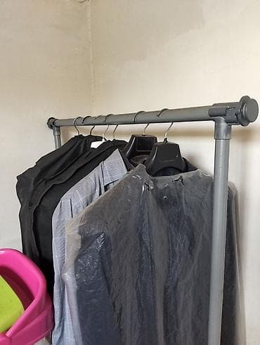 bal: Salam.Paltar asılqanı YENİDİR.Tək sıra asılqanlı paltar rəfi - — 4