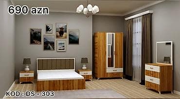 novruza aid: İkinəfərlik çarpayı, Dolab, Komod, 2 tumba, Rusiya, Yeni — 9